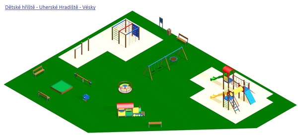 Nákres hřiště ve Véskách