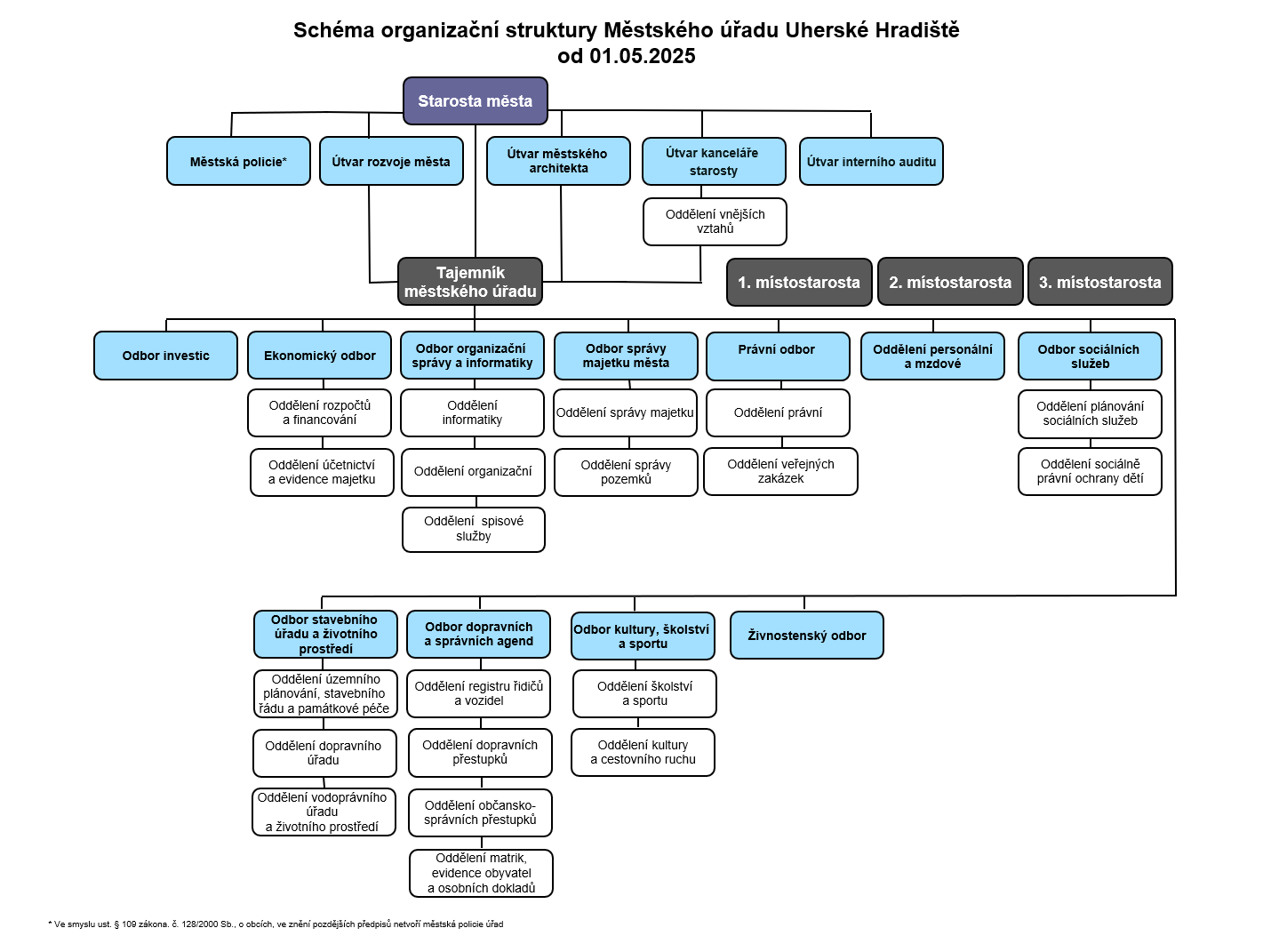 Diagram organizační struktury