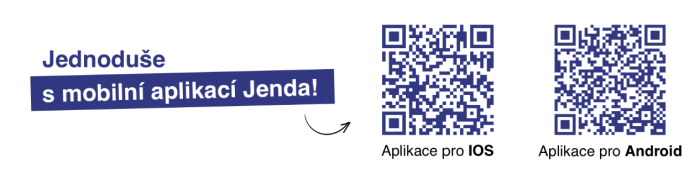 QR kódy pro stažení aplikace Jenda