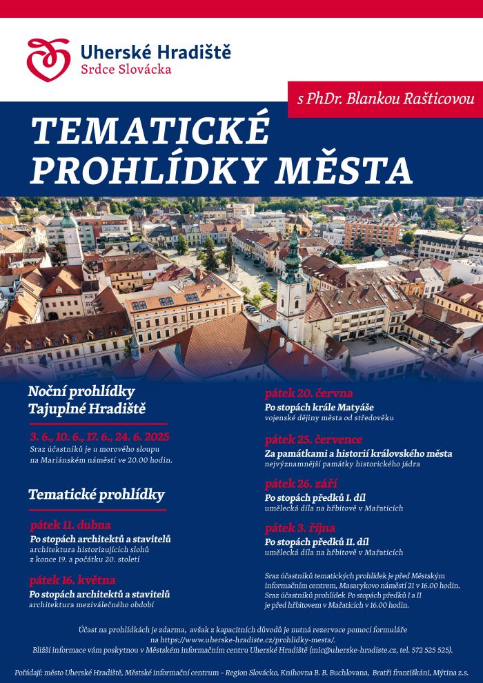 Tematické prohlídky města s PhDr. Blankou Rašticovou