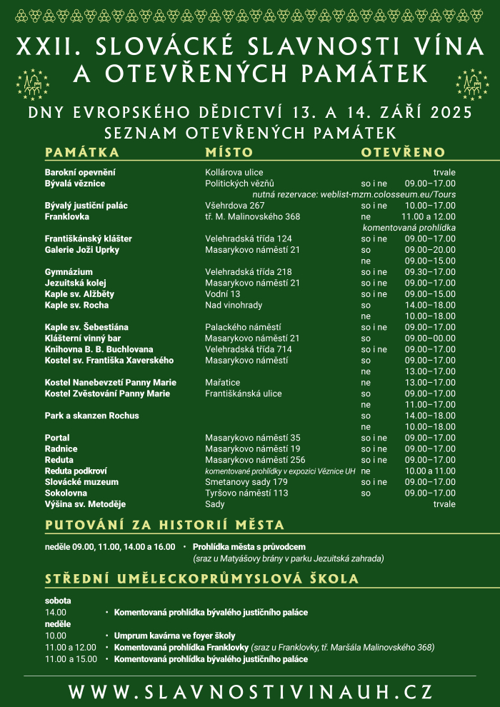 Srdce Slovácka otevře svou náruč největší oslavě vína, tradic a folkloru - XXII. Slovácké slavnosti vína a otevřených památek se blíží