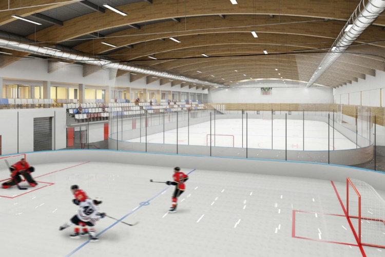 Nový zimní stadion v Uherském Hradišti - vizualizace