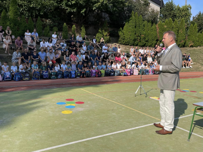 Žáky ZŠ T.G. Masaryka přivítal starosta města Stanislav Blaha