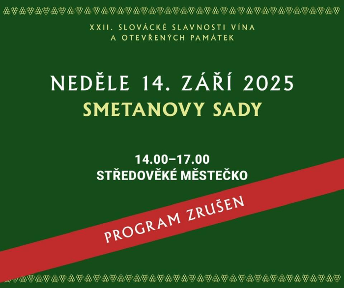 Slovácké slavnosti vína a otevřených památek - změny v nedělním programu