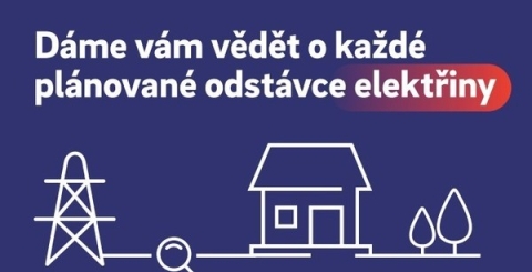 Oznámení o výpadcích energií