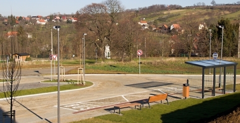 Točna u hřbitova v Mařaticích