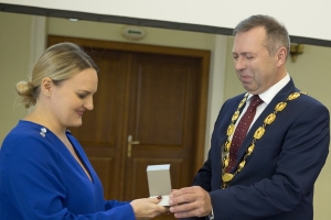 Ustavujícího zasedání zastupitelstva města 17. října 2022 - složení slibu MgA. Trubačíková